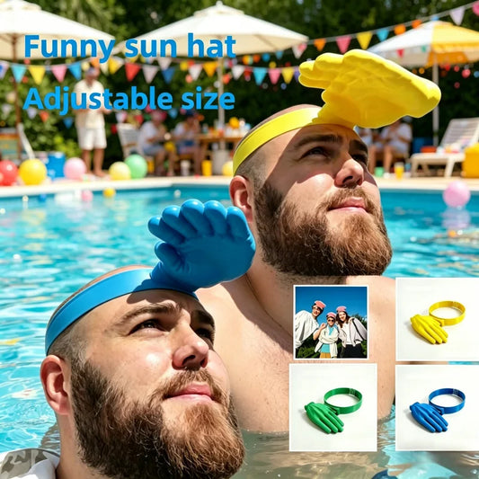 1PC New Creative Hand Sun Hat Summer Outdoor Funny Palm Cap Lightweight Breathable Sun Protection Hat